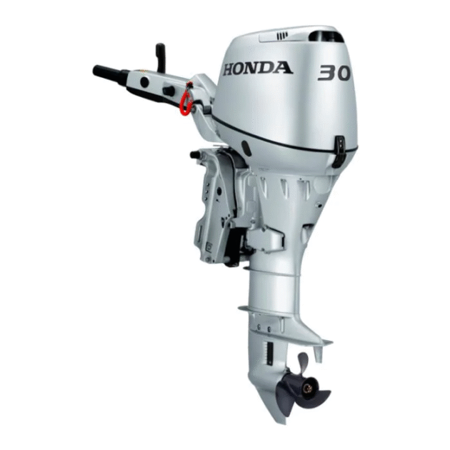 Honda 30HP 4-Stroke – Tiller Steering, Electric Start