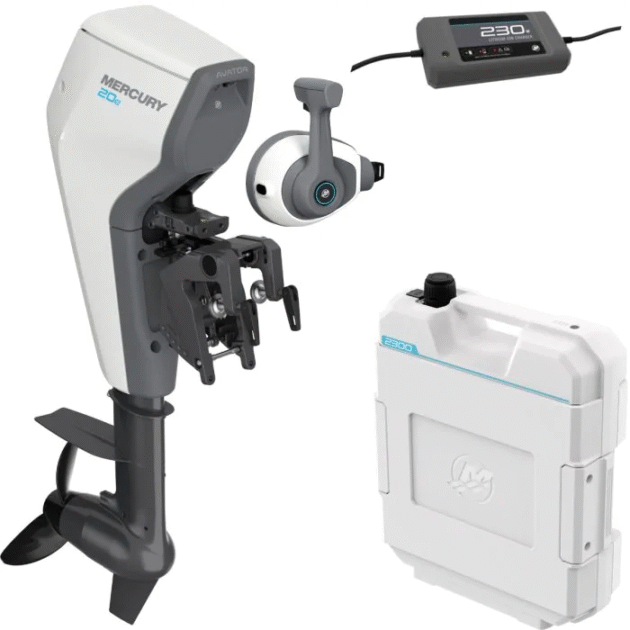 Mercury Avator 20e Electric Outboard – Remote Control with Lithium Battery & Charger